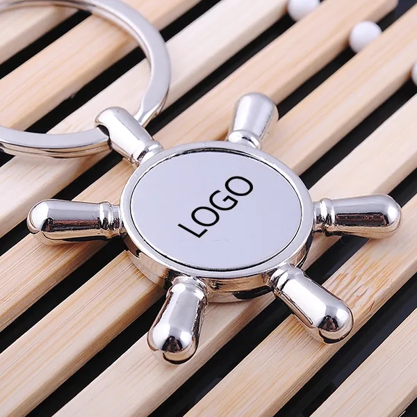 Promotional ship wheel keychain 1