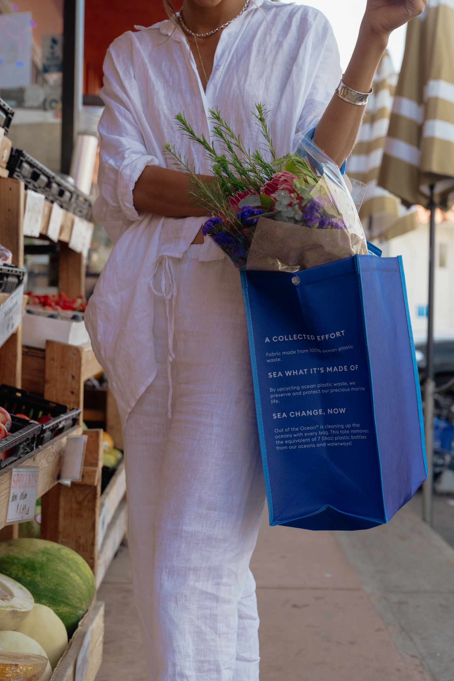 Out of the Ocean® Reusable Large Shopper with Click N' Stay® 46