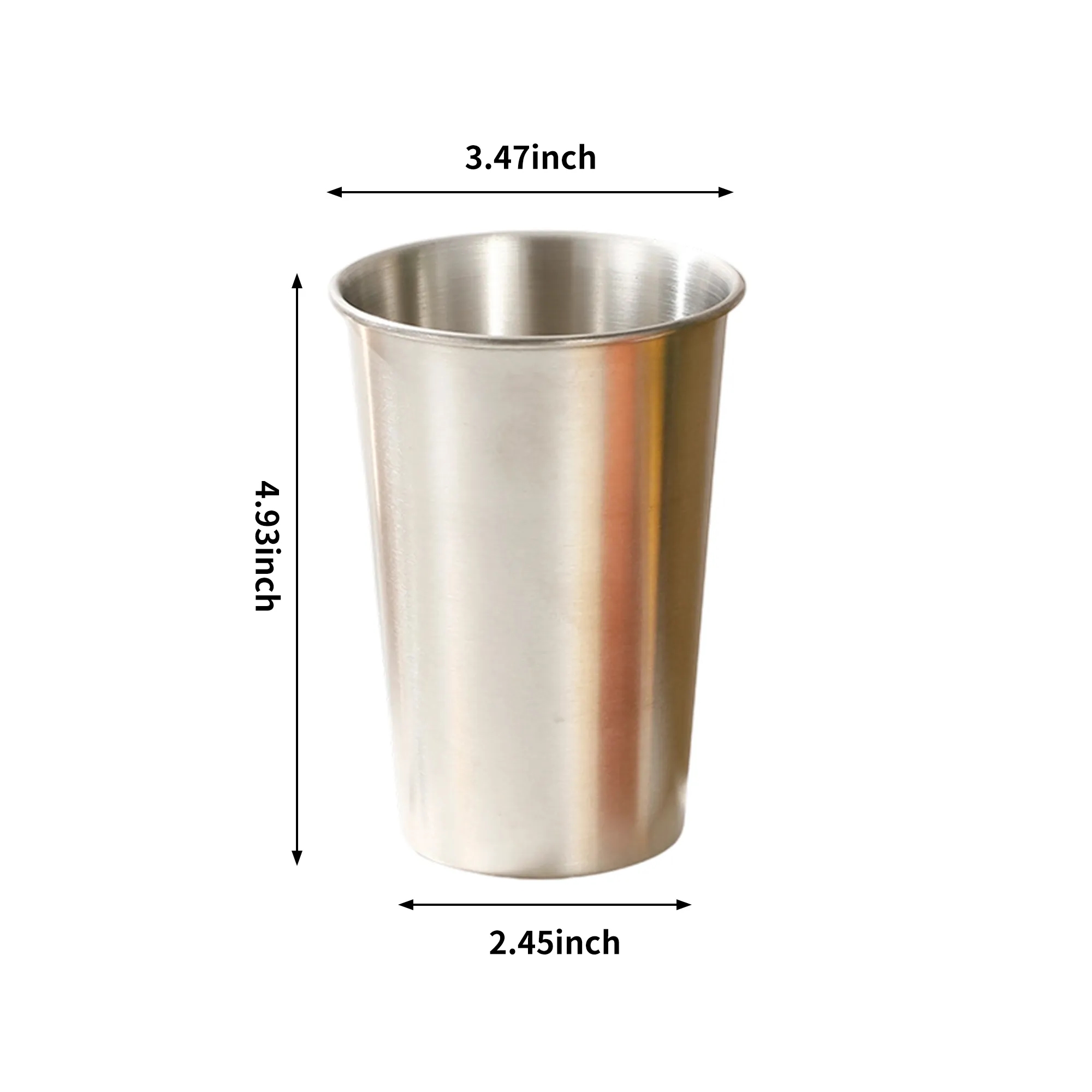Classic 16oz Stainless Steel Cup for Hot and Cold Beverages 3
