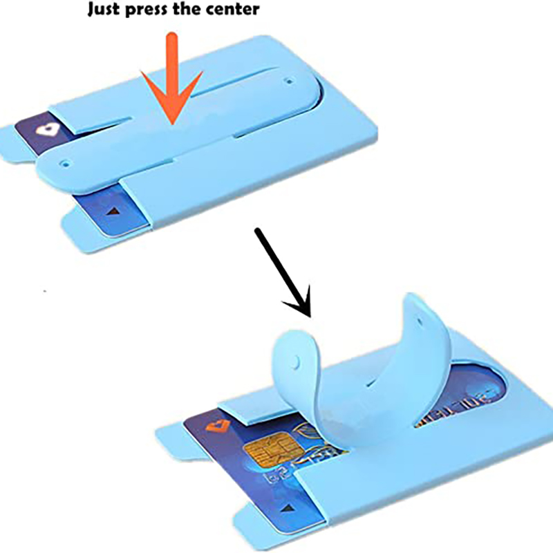 Silicone Card Holder w/Cell Phone Stand 5