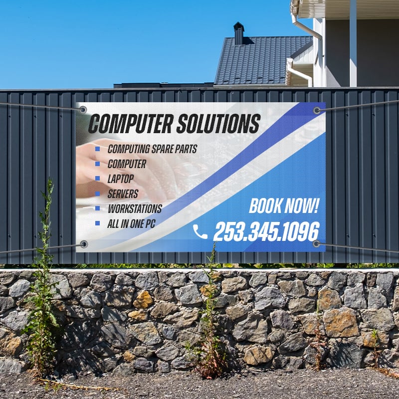 Custom 3' X 5' Mesh Banners 2