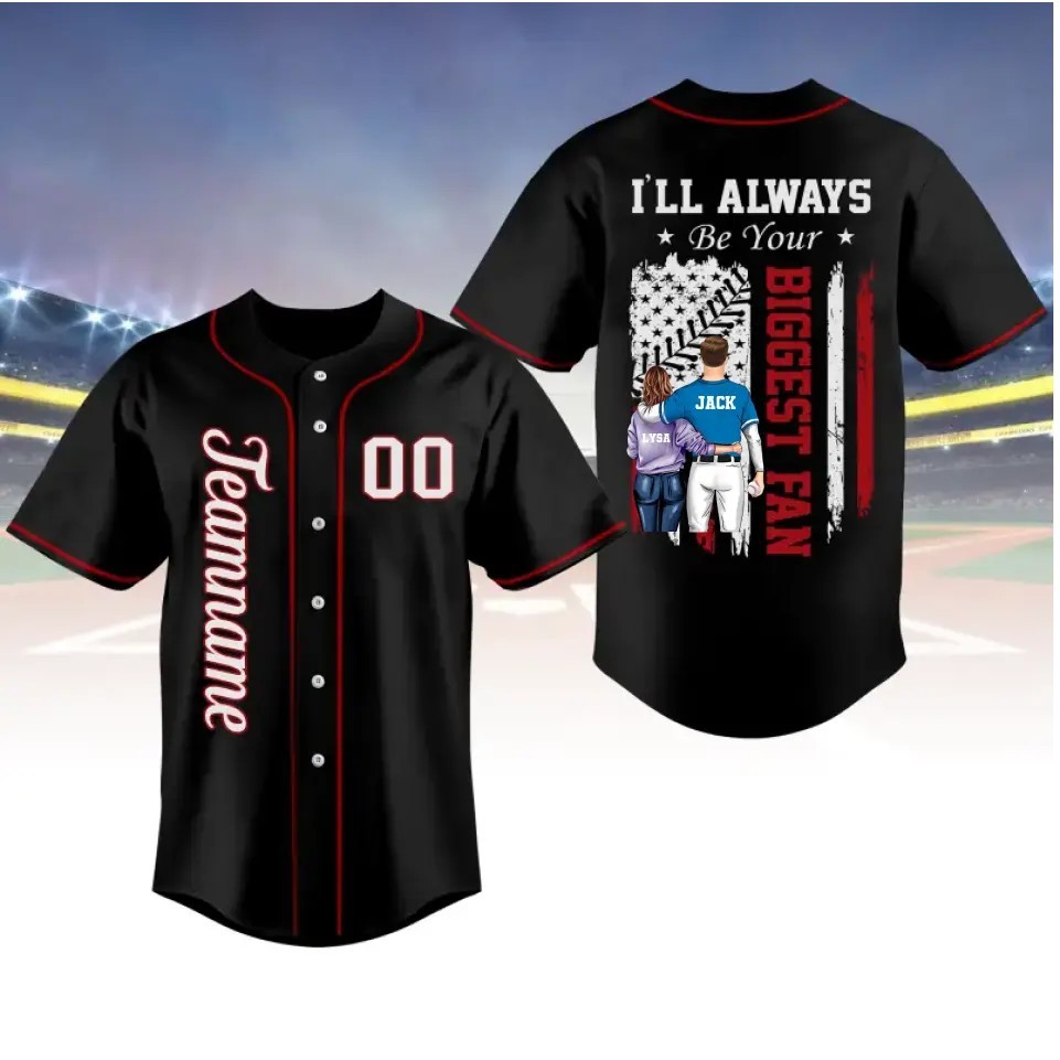 Custom Dye Sublimated Full Button Baseball Jersey 1