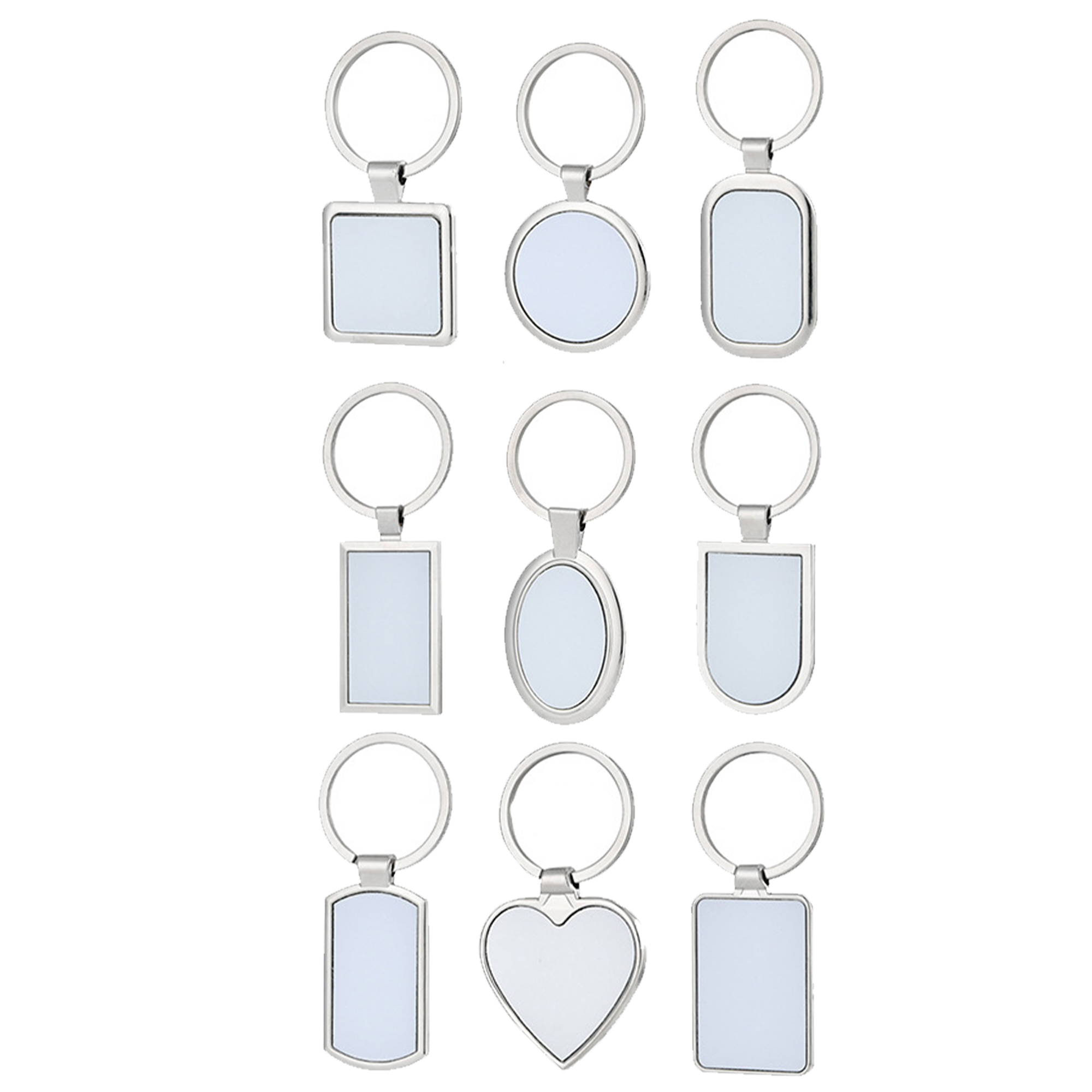 Multi-Shape Custom Metal Keychain ?C 6 Options 4