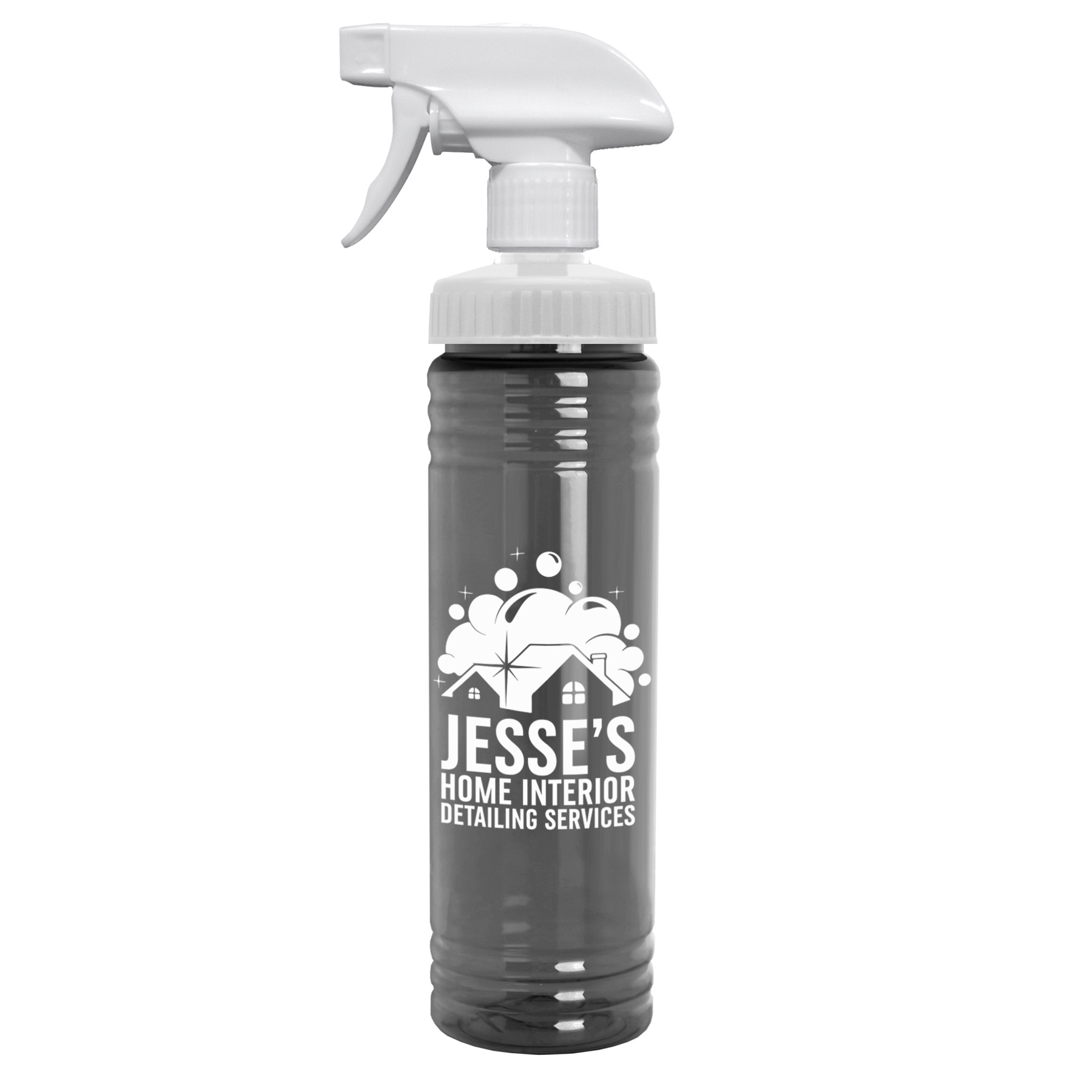24 oz. Transparent Spray Bottle 4