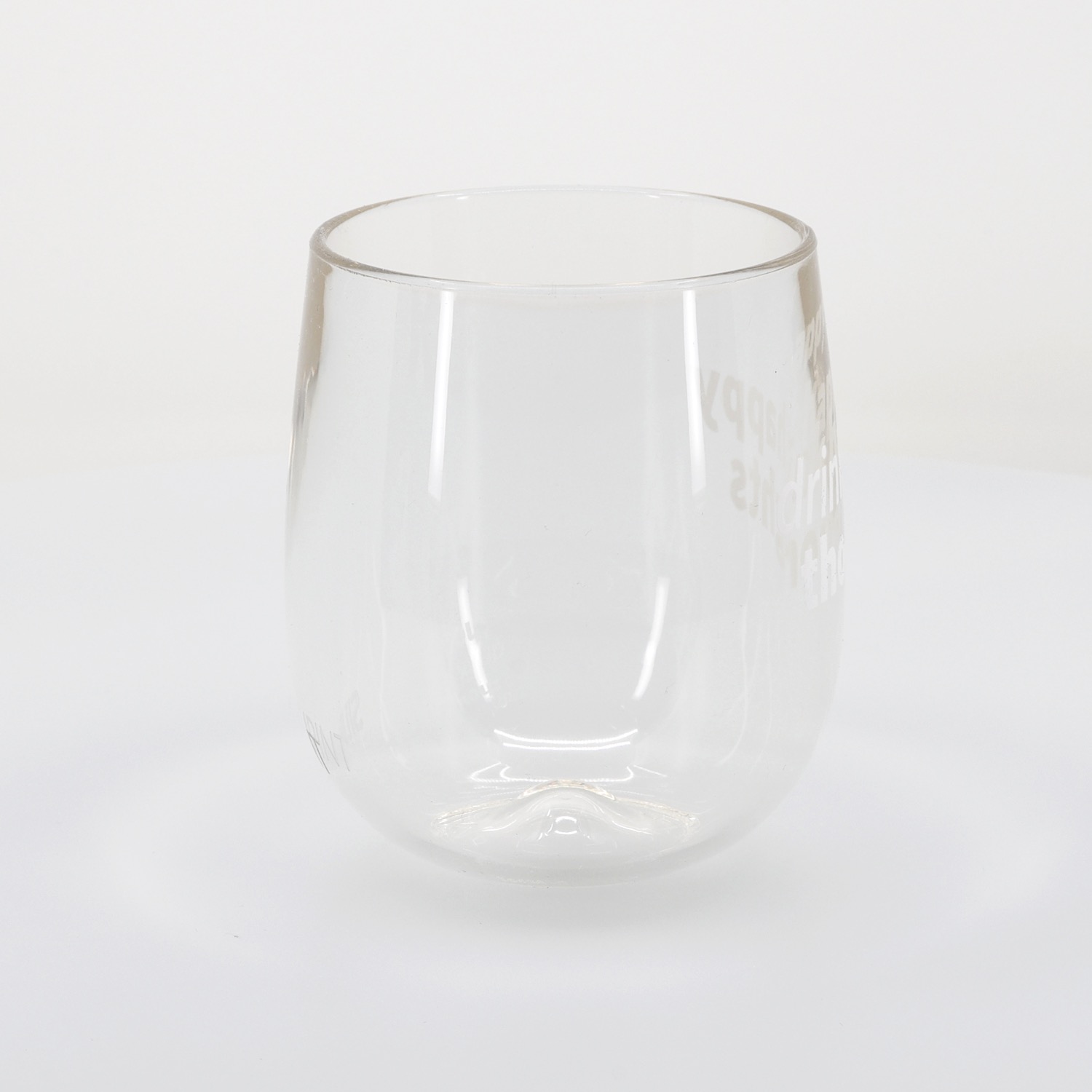 Silipint® Clear Stemless Wine Glass - 12 oz. 56