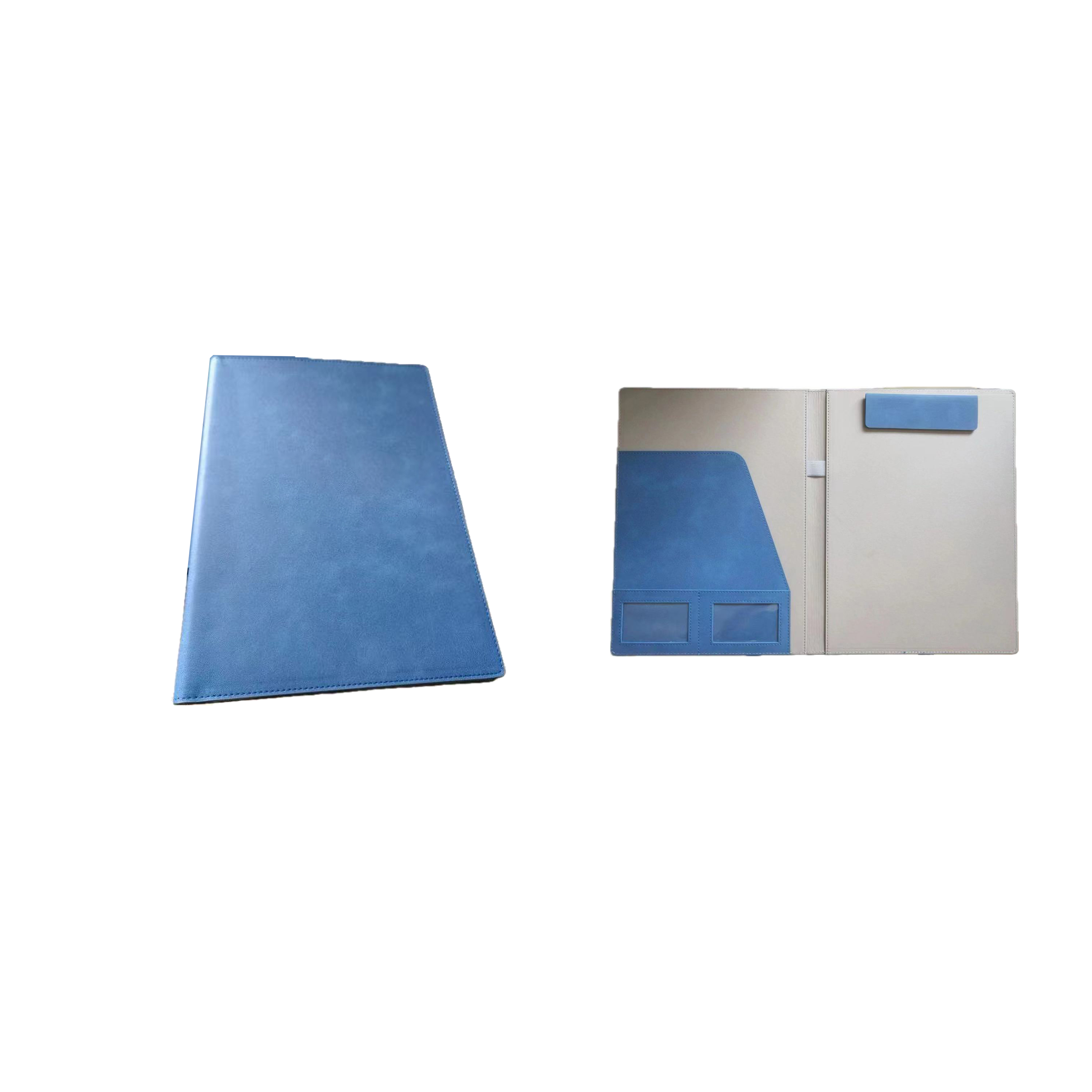 Vegan Leather Resume Portfolio Folder-Ocean 4
