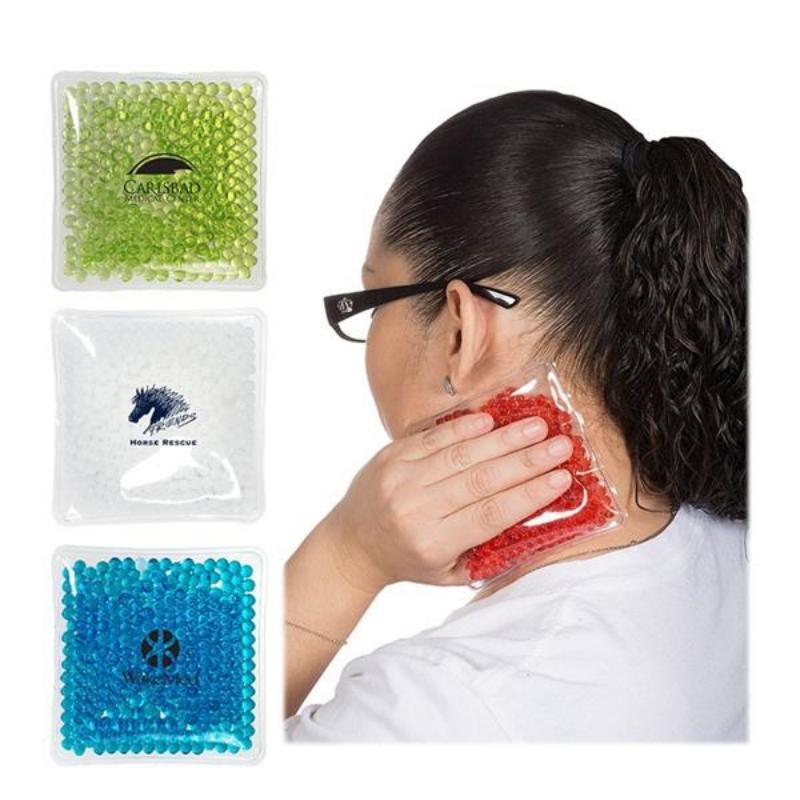 Square Hot Cold Therapy Pack With Gel Beads Set 4
