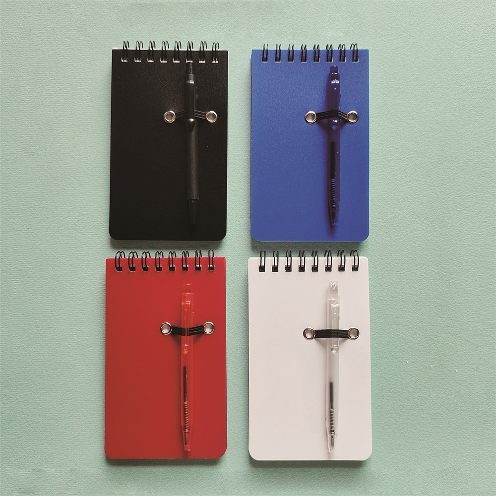 Pocket Sized Spiral Jotter Notepad Notebook with Pen 2