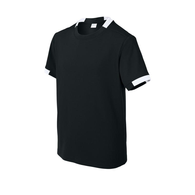 Sport-Tek Youth Club Short Sleeve Crew 3