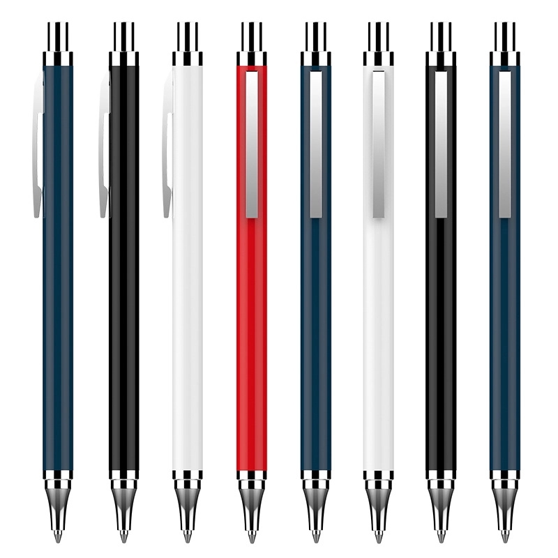 Custom Stainless Steel Ballpoint Pen Black Ink 6