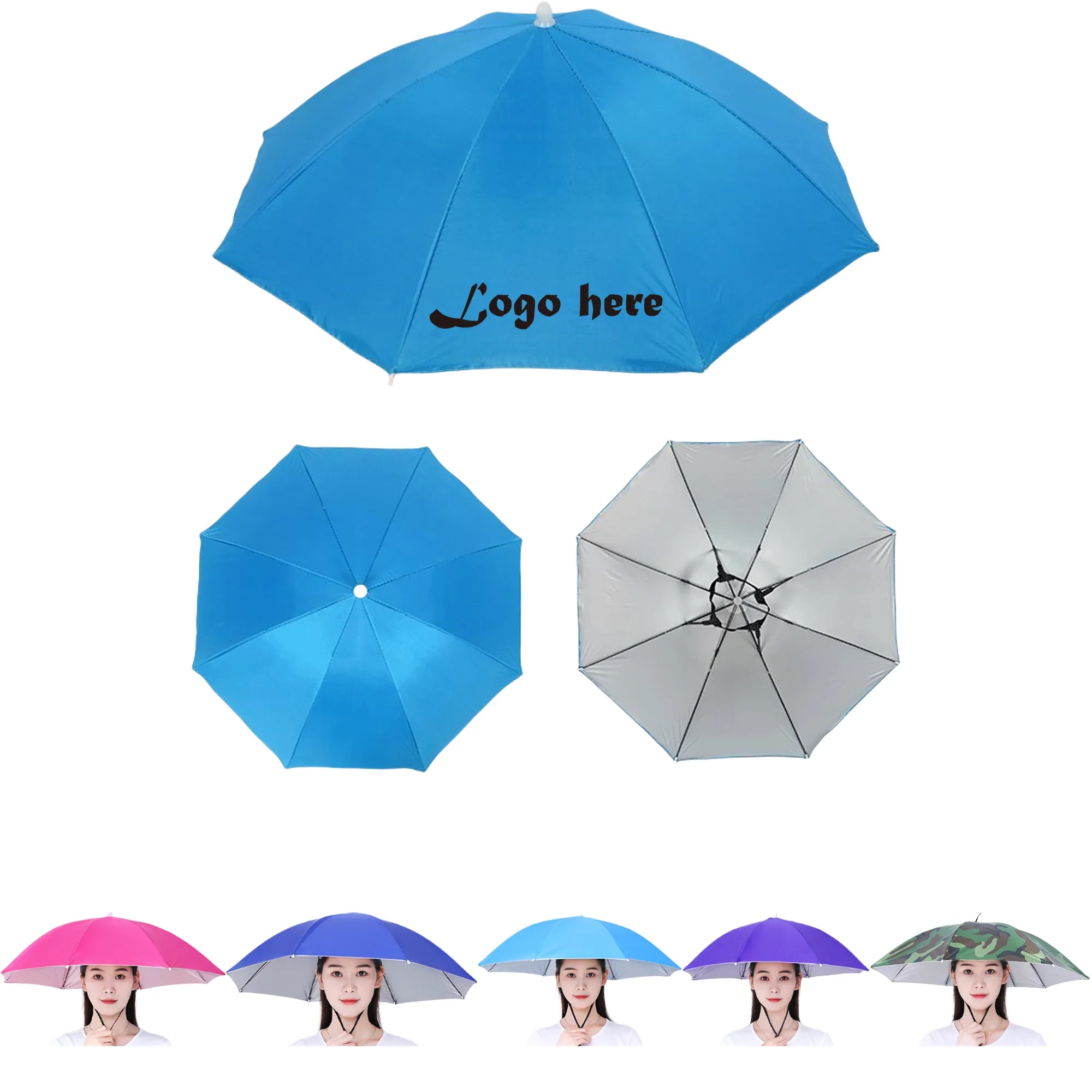 UV Umbrella Worn On The Head MOQ20 2