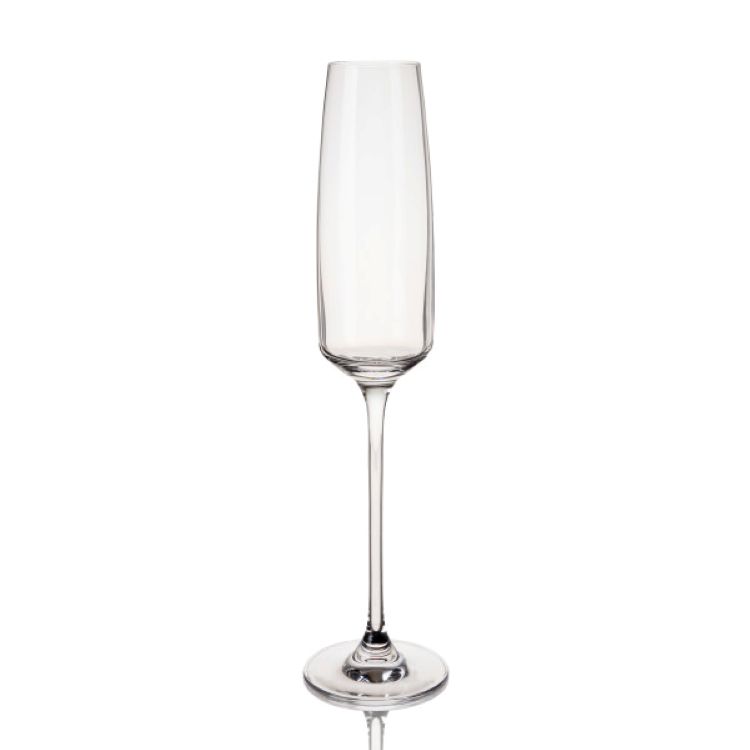 Viski® Reserve Julien Crystal Flute Glass, set of 4 2