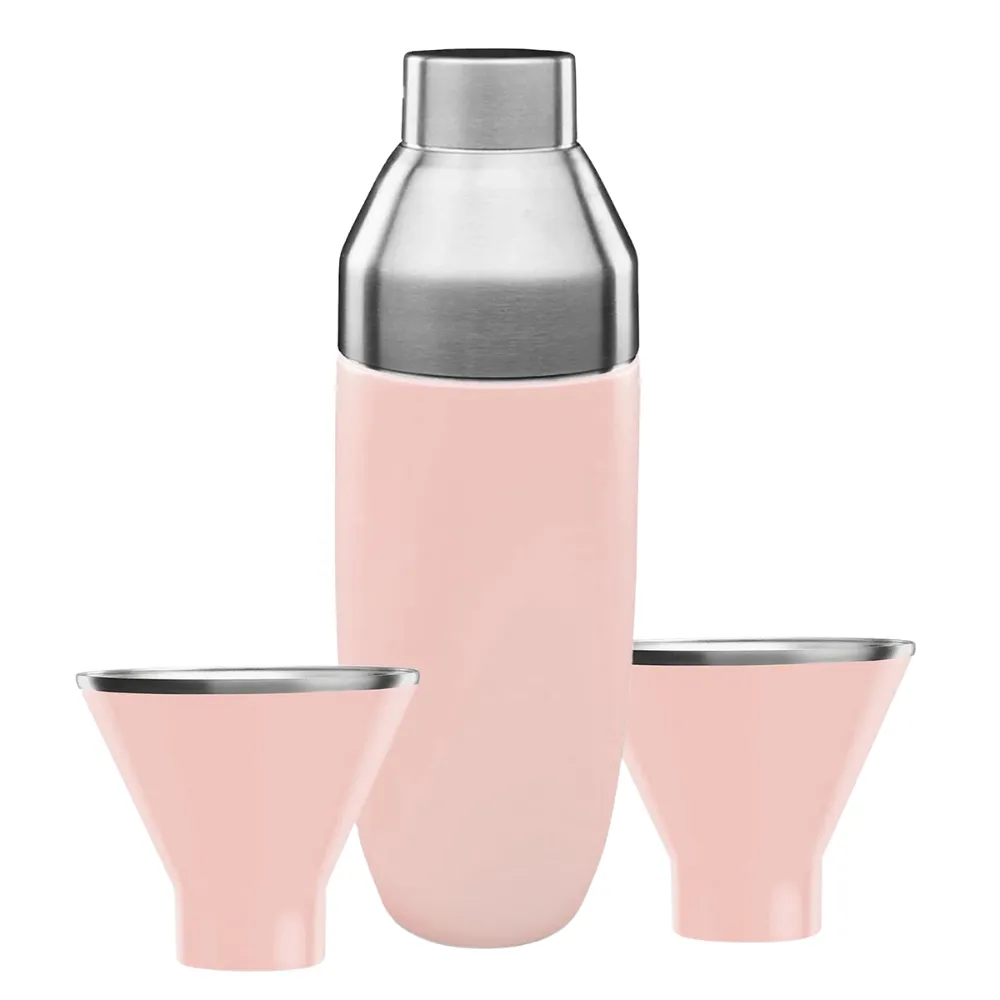 Insulated Cocktail Shaker and Martini Tumbler Barware Set 6