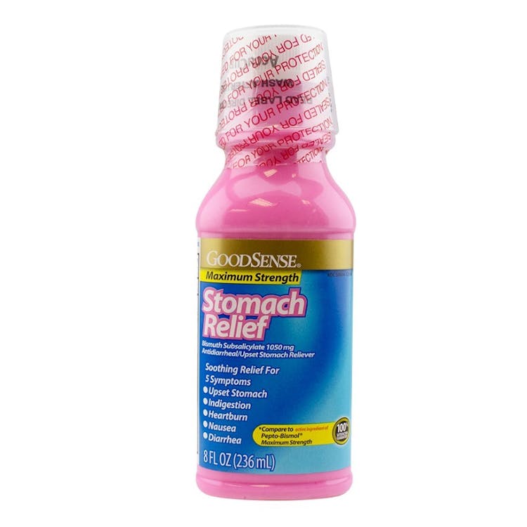 Stomach Relief Medicine - MS Bismuth Subsalicylate 1050 mg 8 oz 2