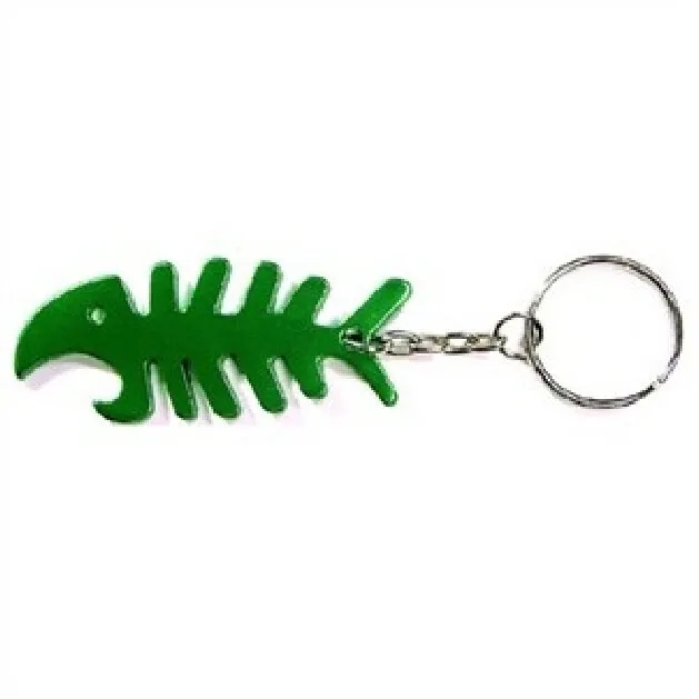 Fish Bone Shaped Metal Bottle Opener with Key Holder 3