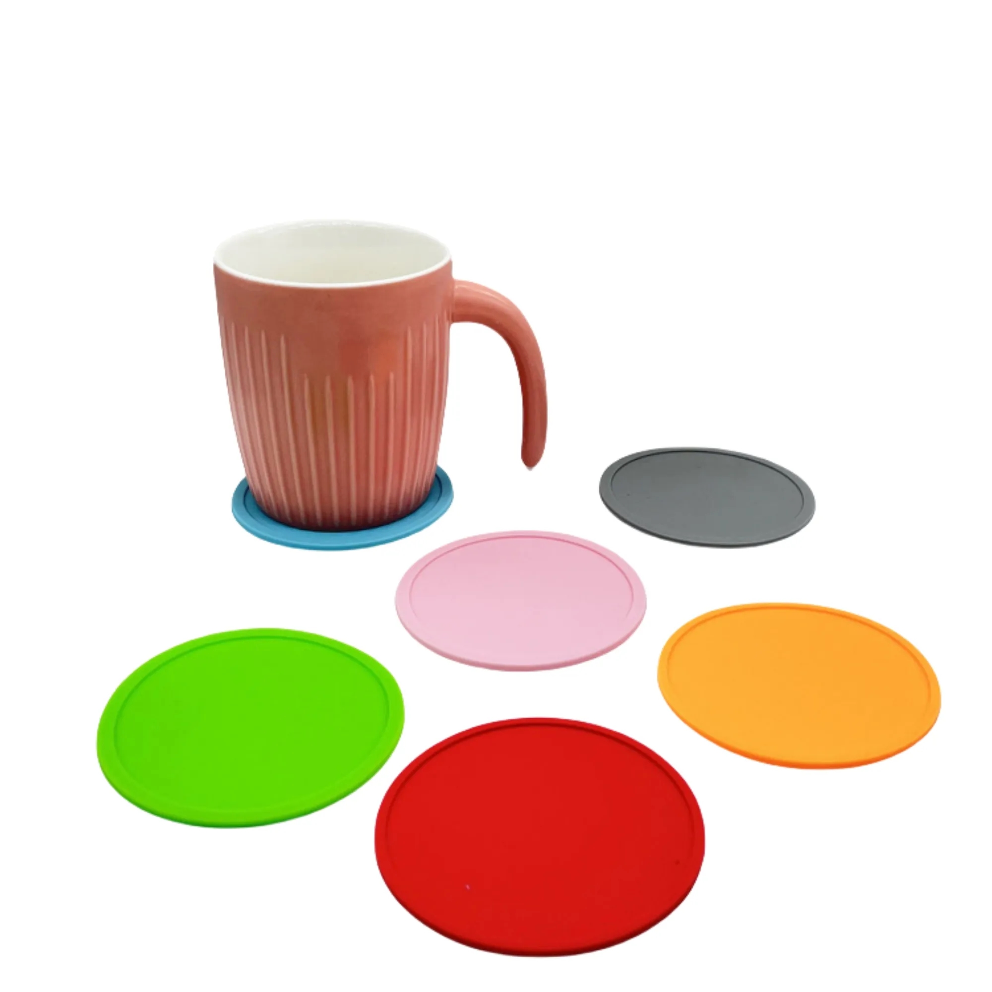 Round Food-Grade Silicone Coaster 2