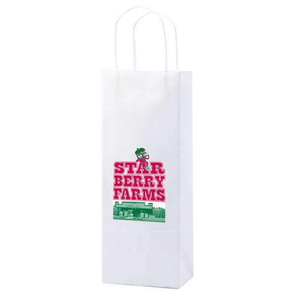 White Kraft Shopping Bag