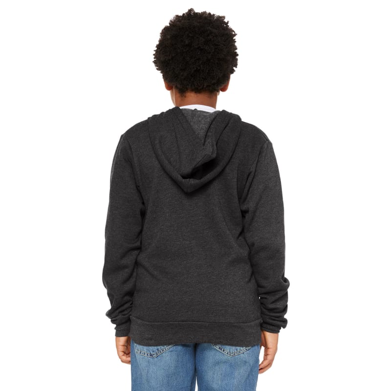 Bella + Canvas Youth Sponge Fleece Full-Zip Hooded Sweatshirt 22