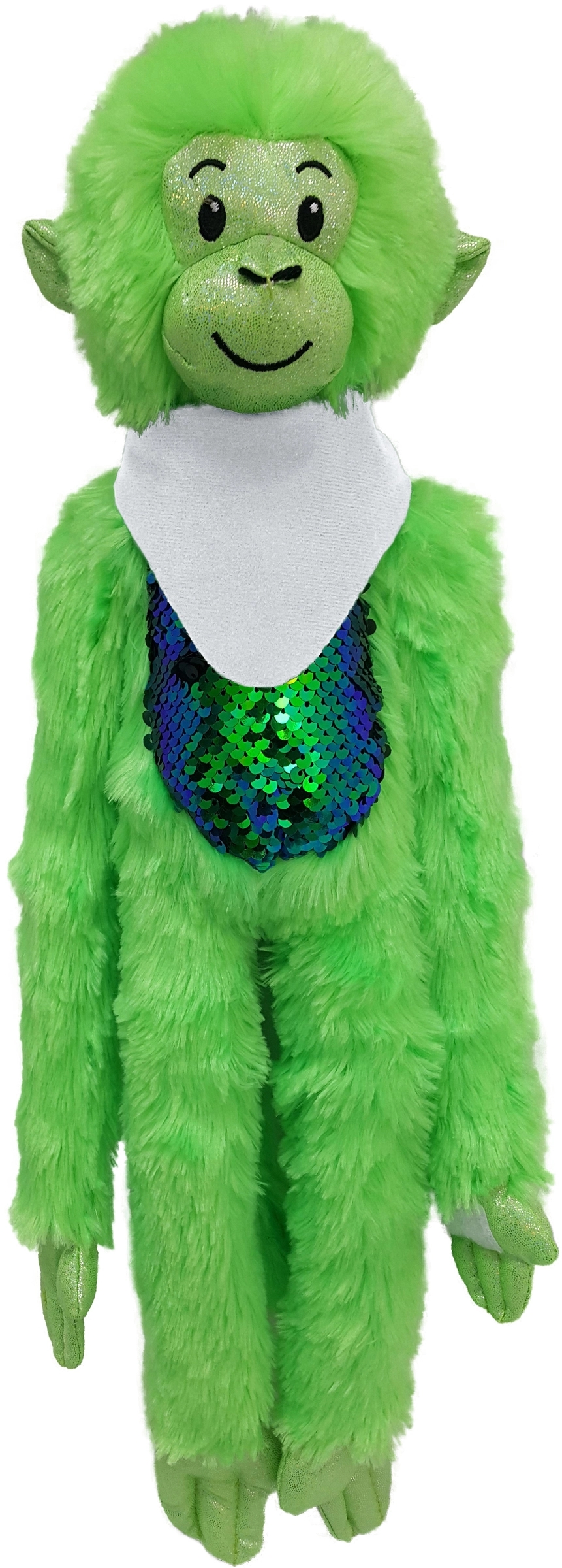 21" Green Spider Monkey with Sequins 9