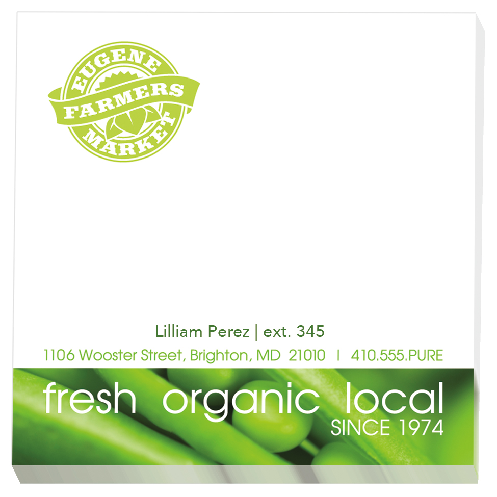 Souvenir® Sticky Note™ 3" x 3" Pad, 100 sheet 10