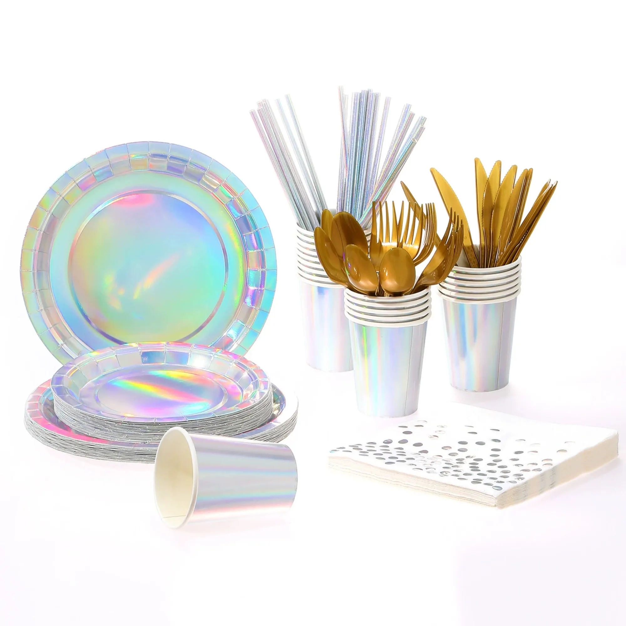 Recyclable Disposable Tableware Set of 8 Pieces 11