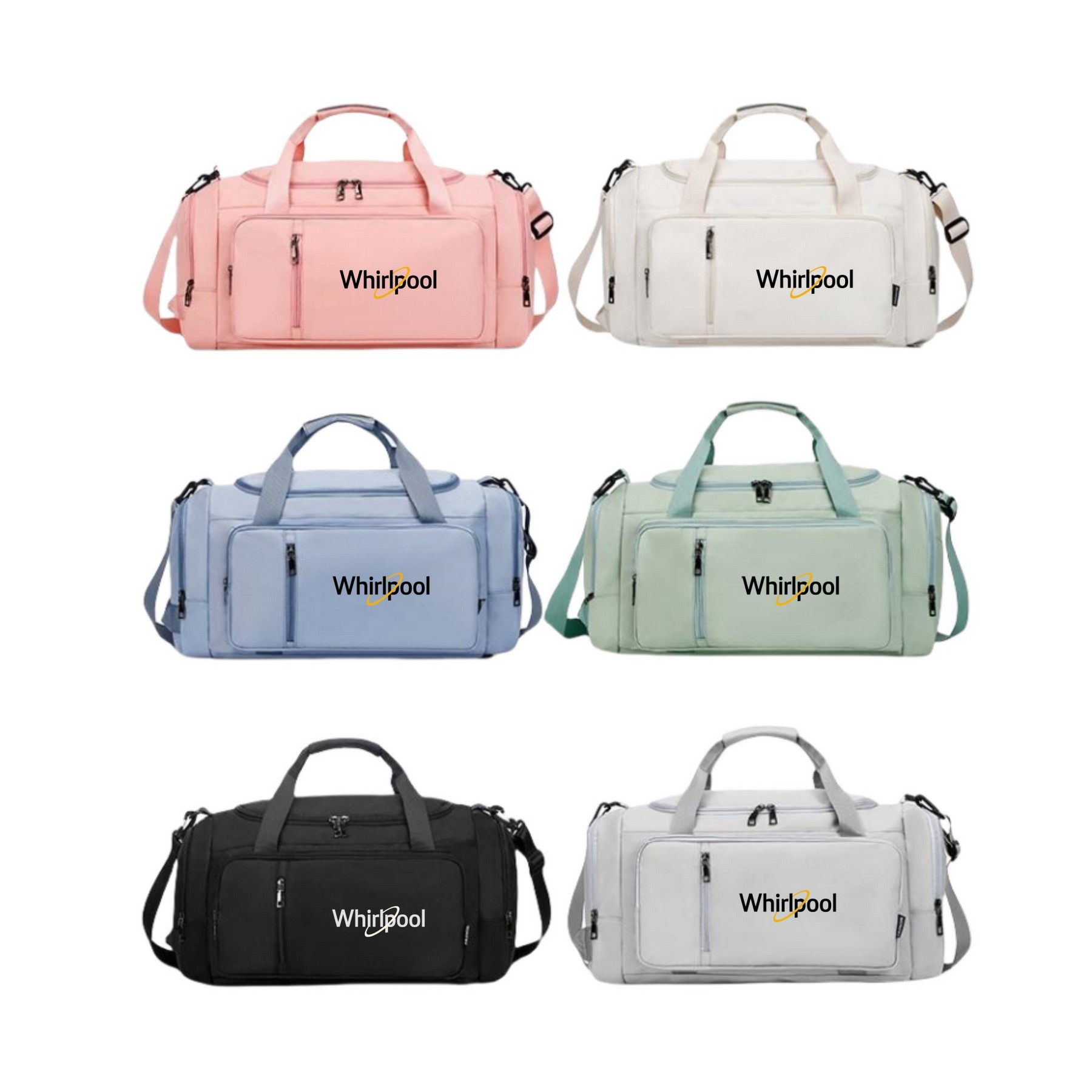 Waterproof Gym Duffle Bag with Shoes Compartment and Wet Pocket 4