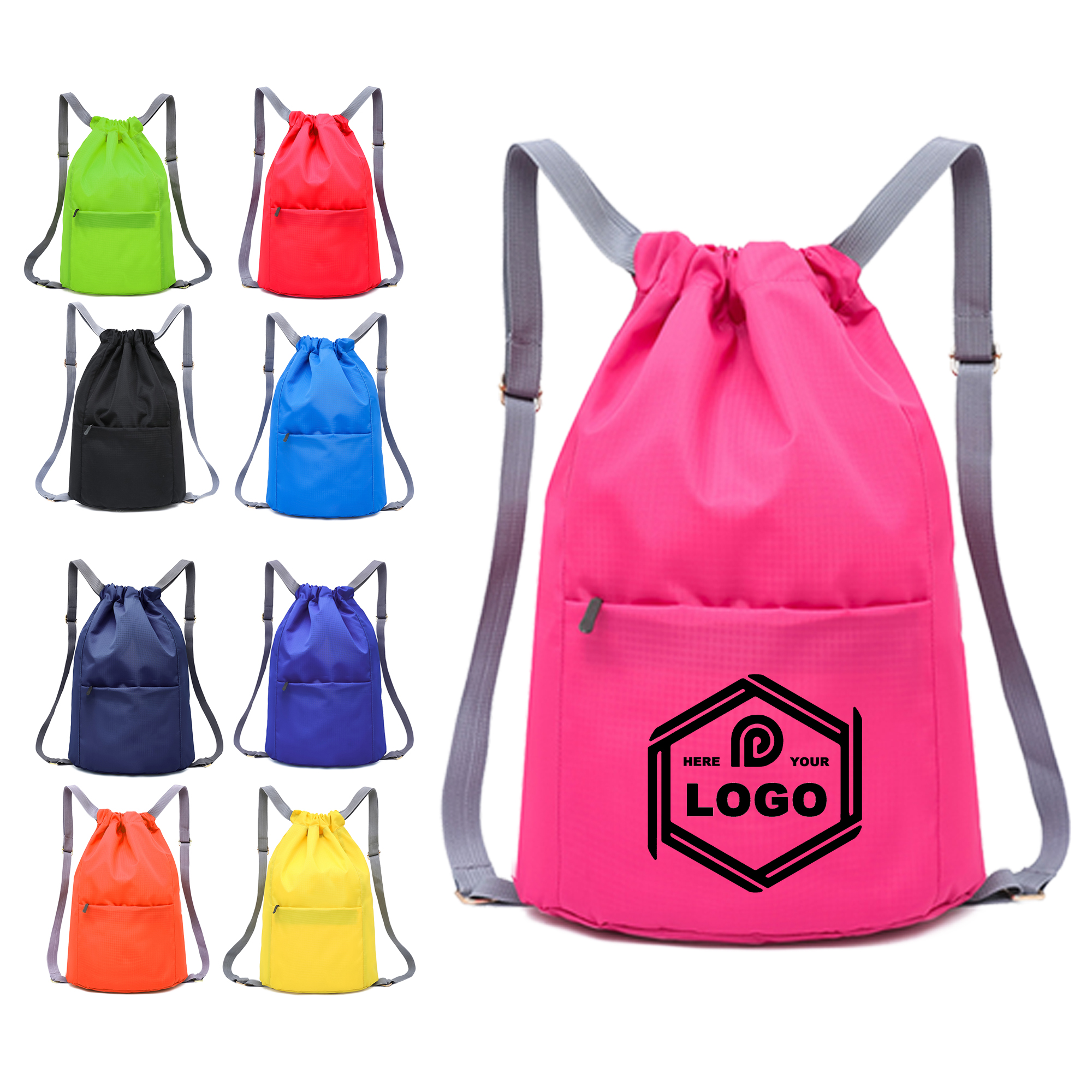 Water-Resistant Drawstring Bag 2