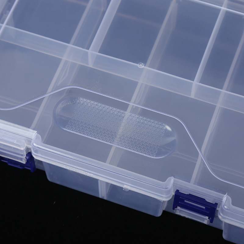 Double-layer 8 Grids Plastic Clear Organizer Box 1