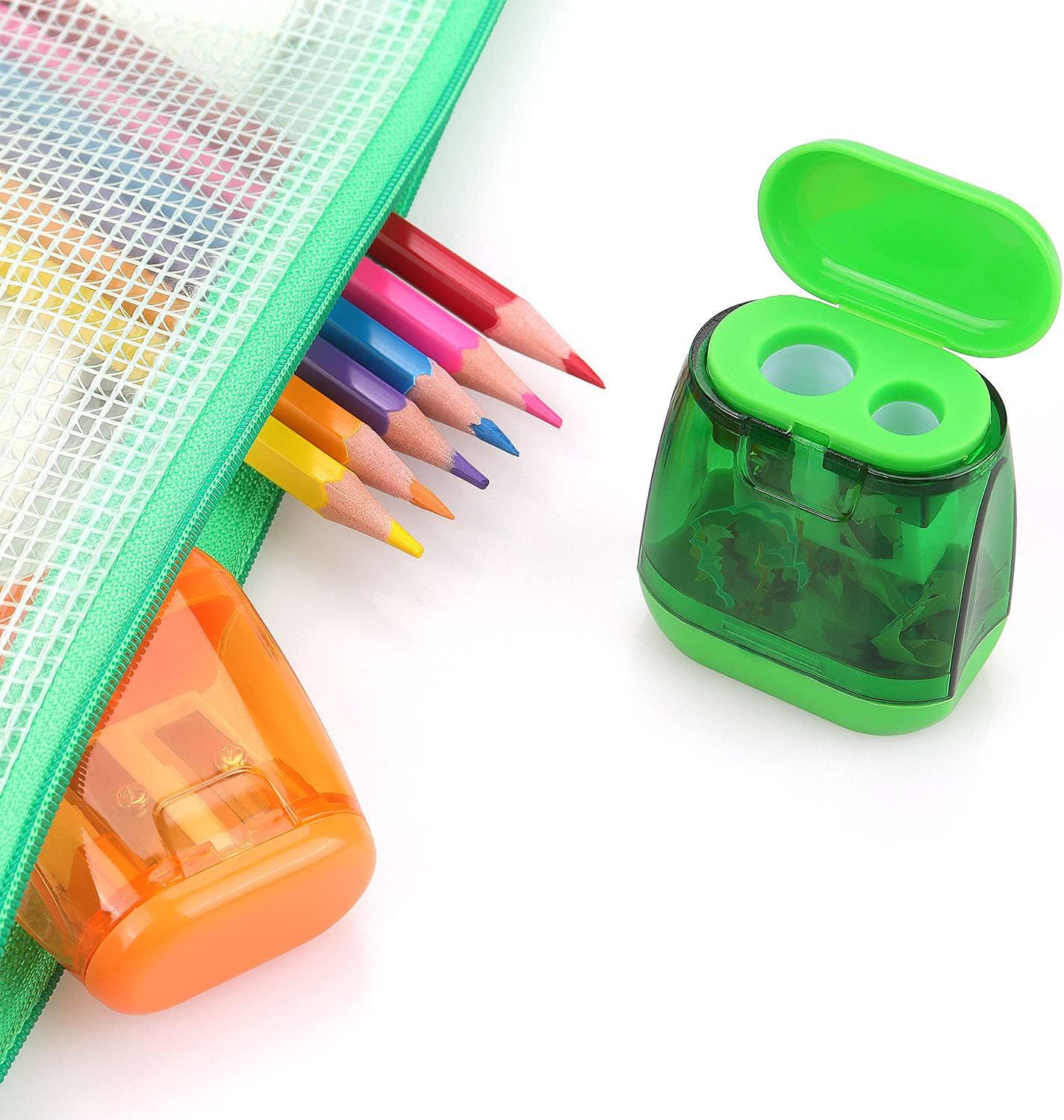 Handheld Pencil Sharpener with Lid 2