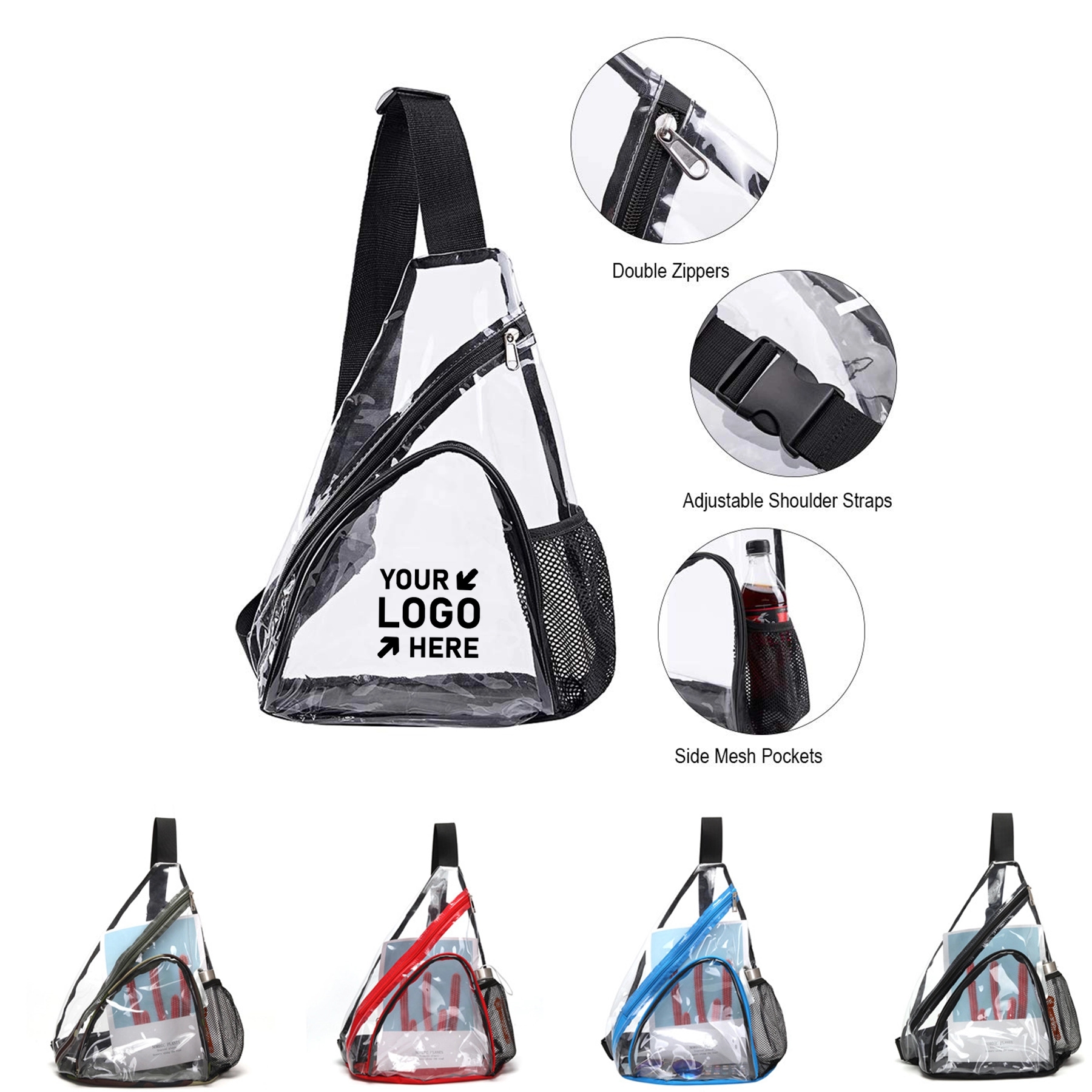 Clear PVC Sling Bag 1