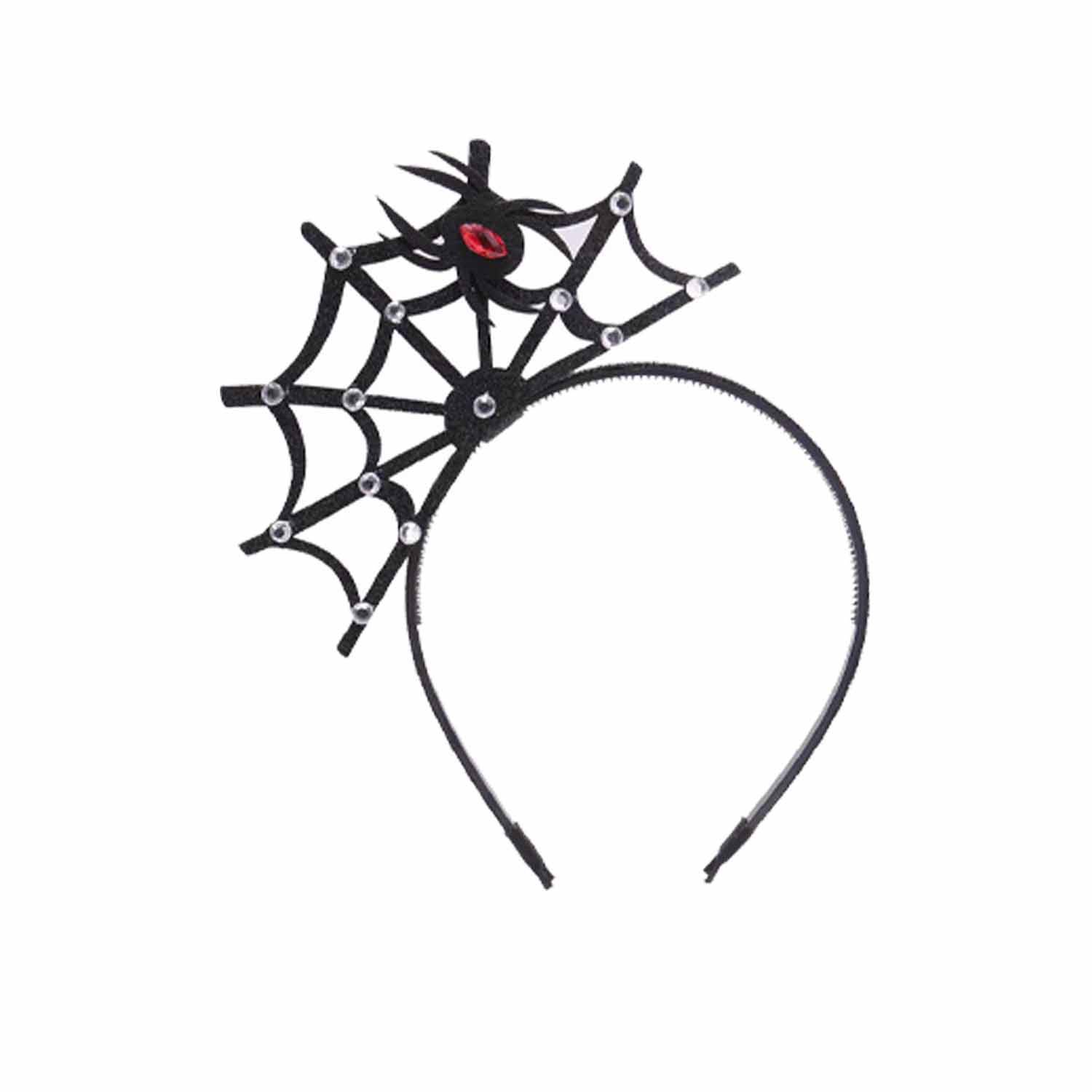 Halloween spider web headband 4