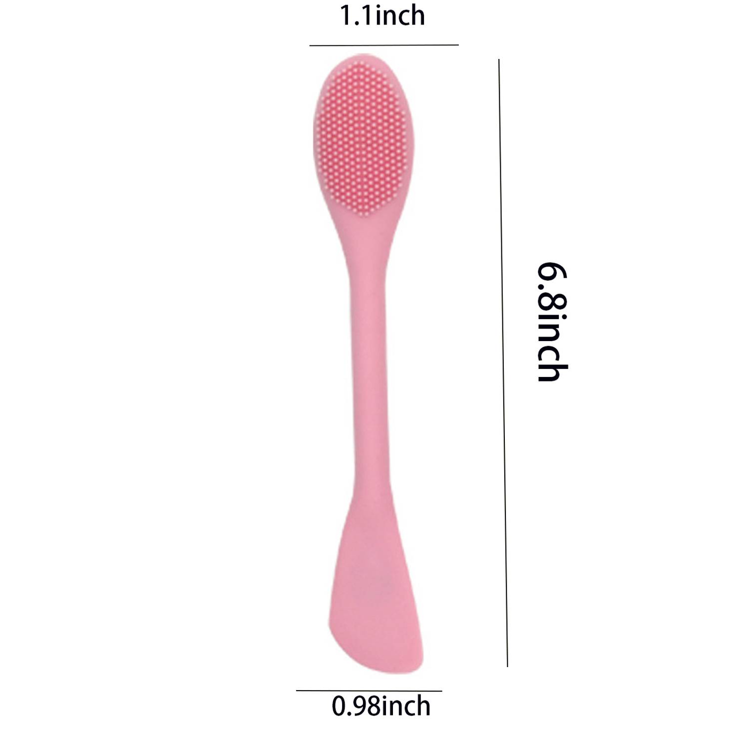 Doube-Ended Silicone Facial Mask Brush Scraper Tool 8
