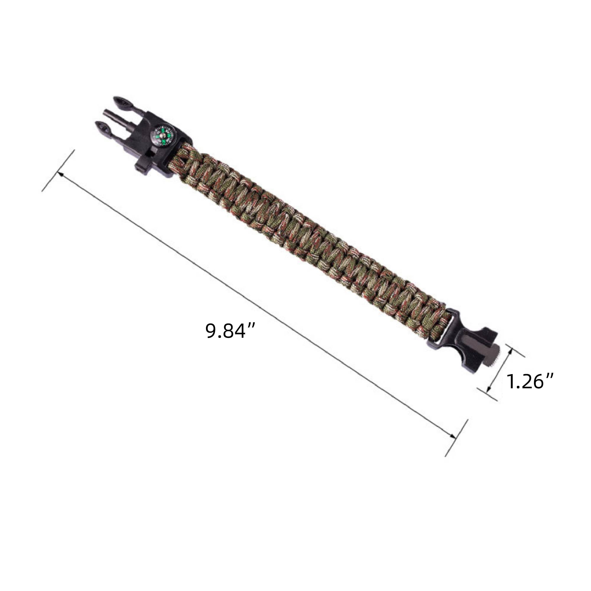 MOQ 10 pcs Multi-Tool Paracord Bracelet 2