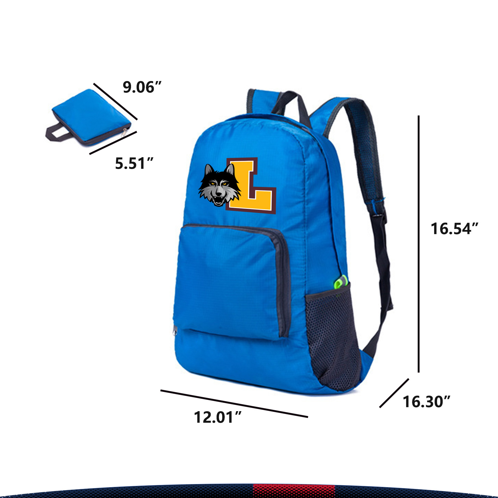 Pedec Folding Backpack, custom backpack with logo imprint 6