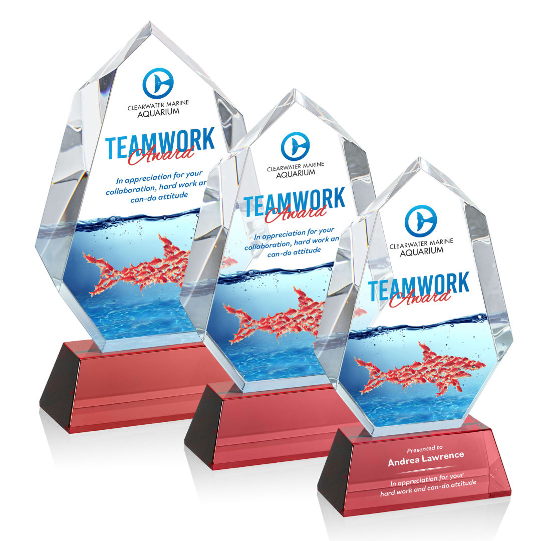 Norwood VividPrint™ Award on Newhaven Base - Red 2