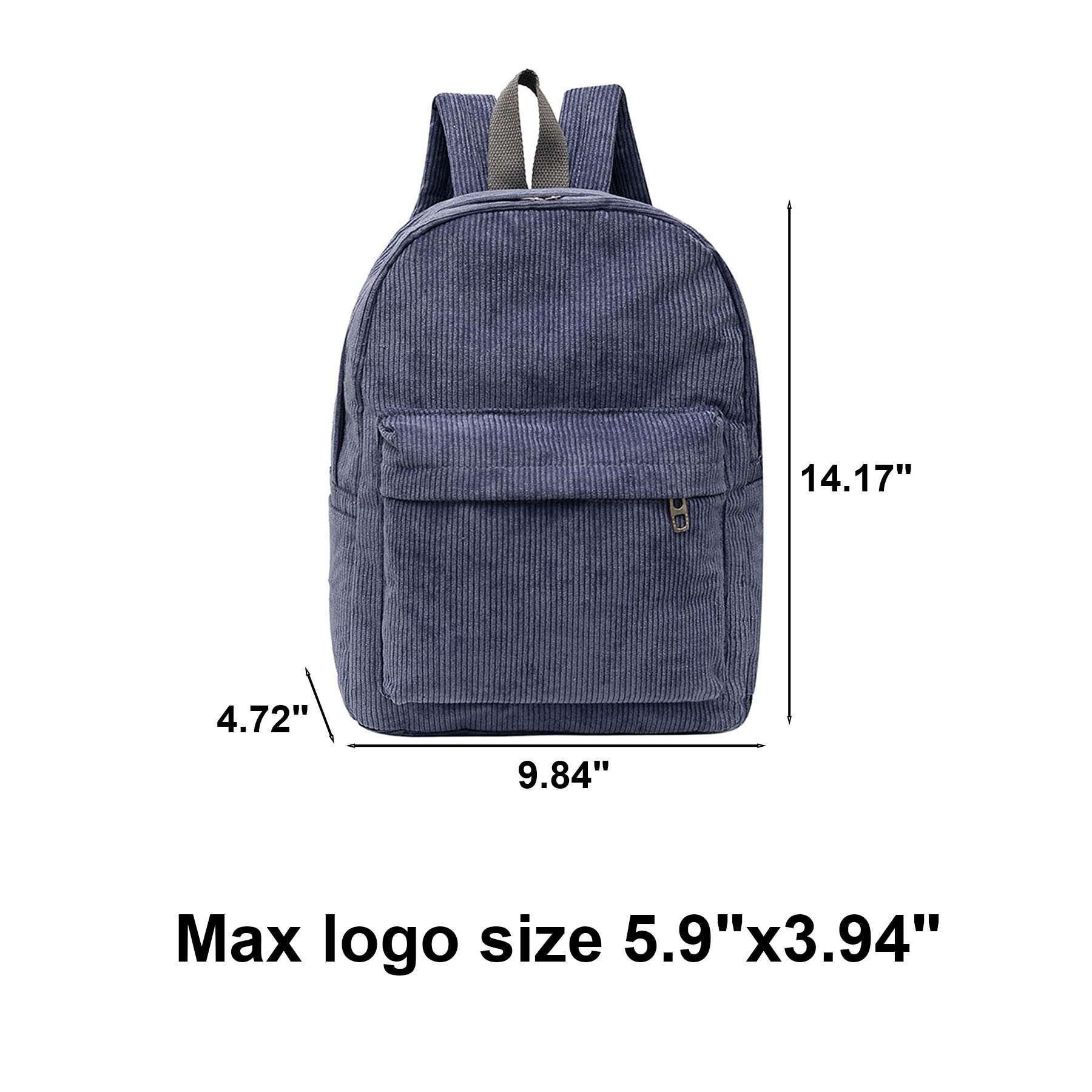Casual Corduroy Backpack 2