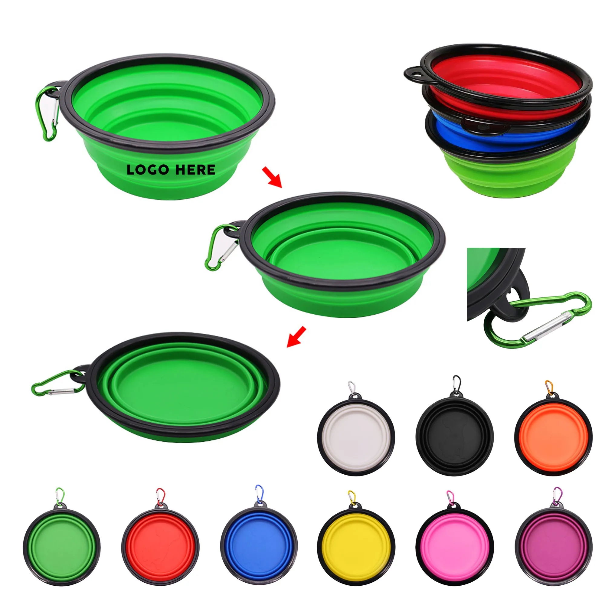 Collapsible Silicone Pet Bowl 8