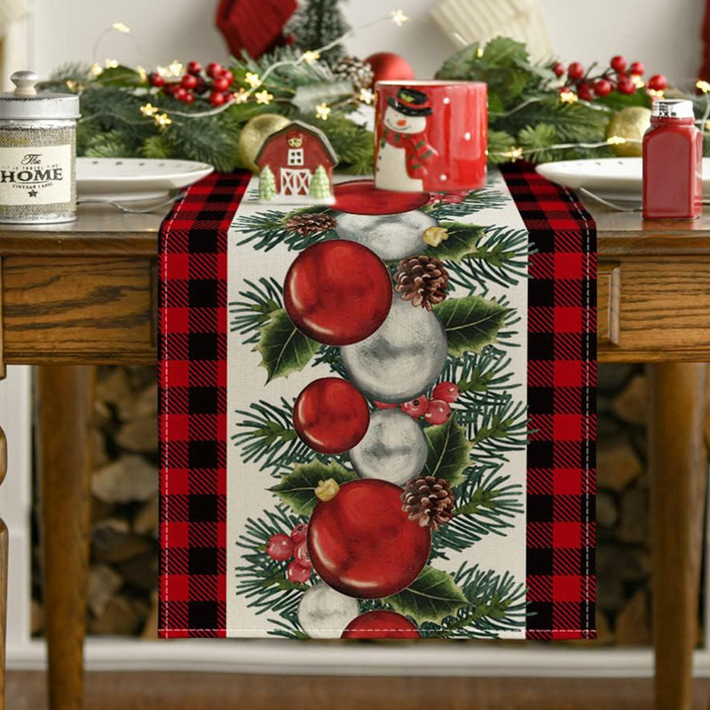 Christmas Trees Merry Xmas Table Runner 8