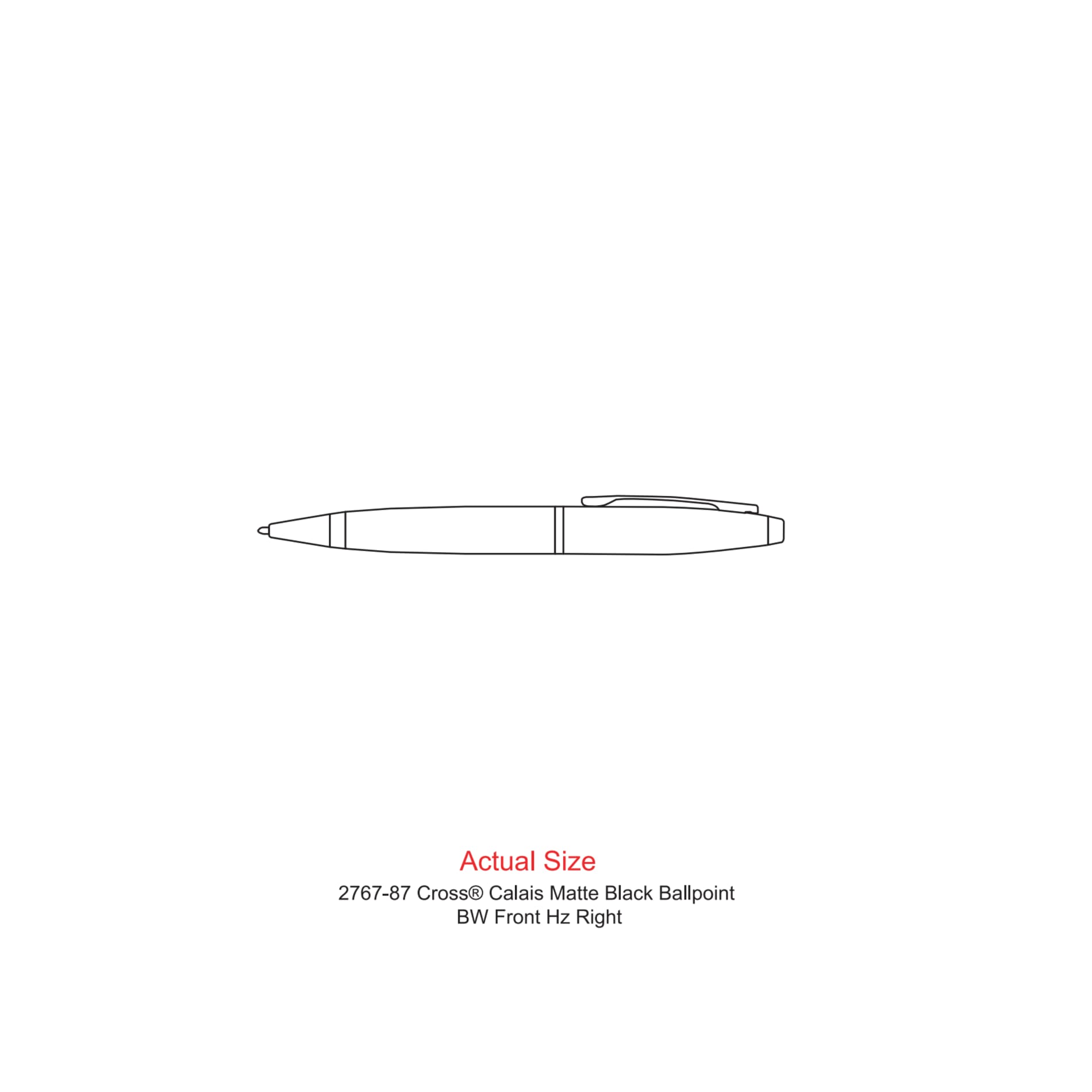Cross® Calais Matte Black Ballpoint 2