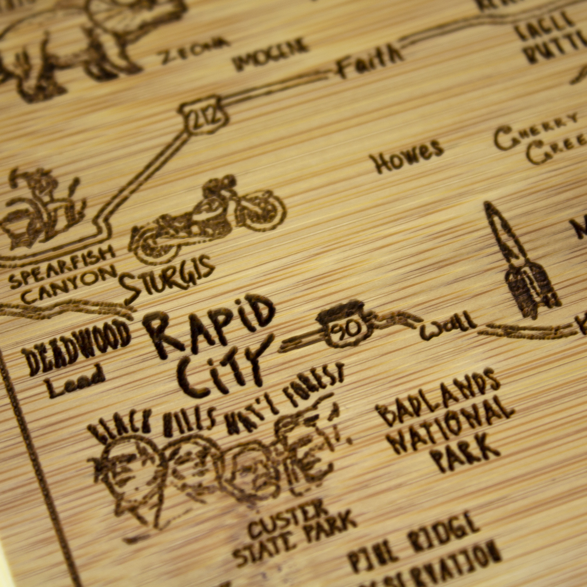 A Slice of Life South Dakota Serving & Cutting Board 6