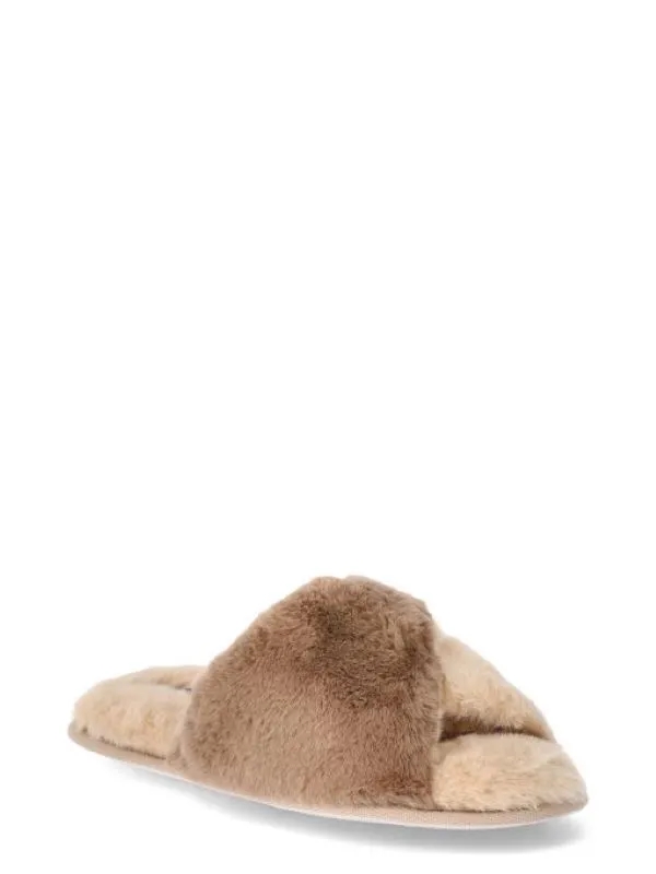 Chic Women's Two Toned Crossband Slippers 6