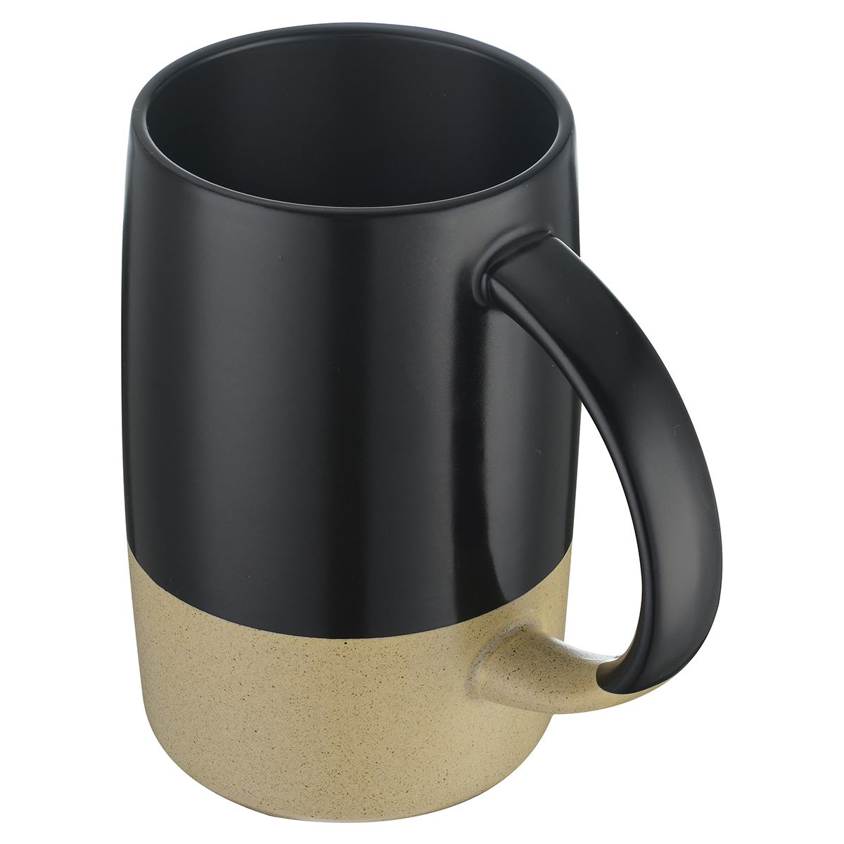 Imari 17oz Two-Tone Ceramic Mug with Smooth Finish and Sandstone Base 2