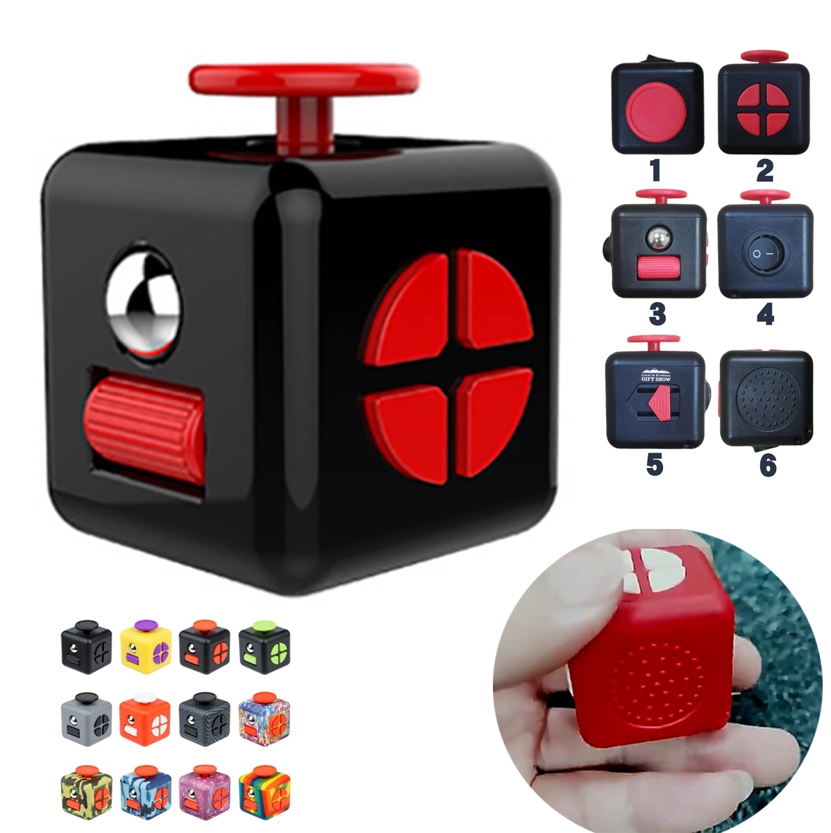 Personalized Classic Fidget Cube Stress Reliever Toy 2