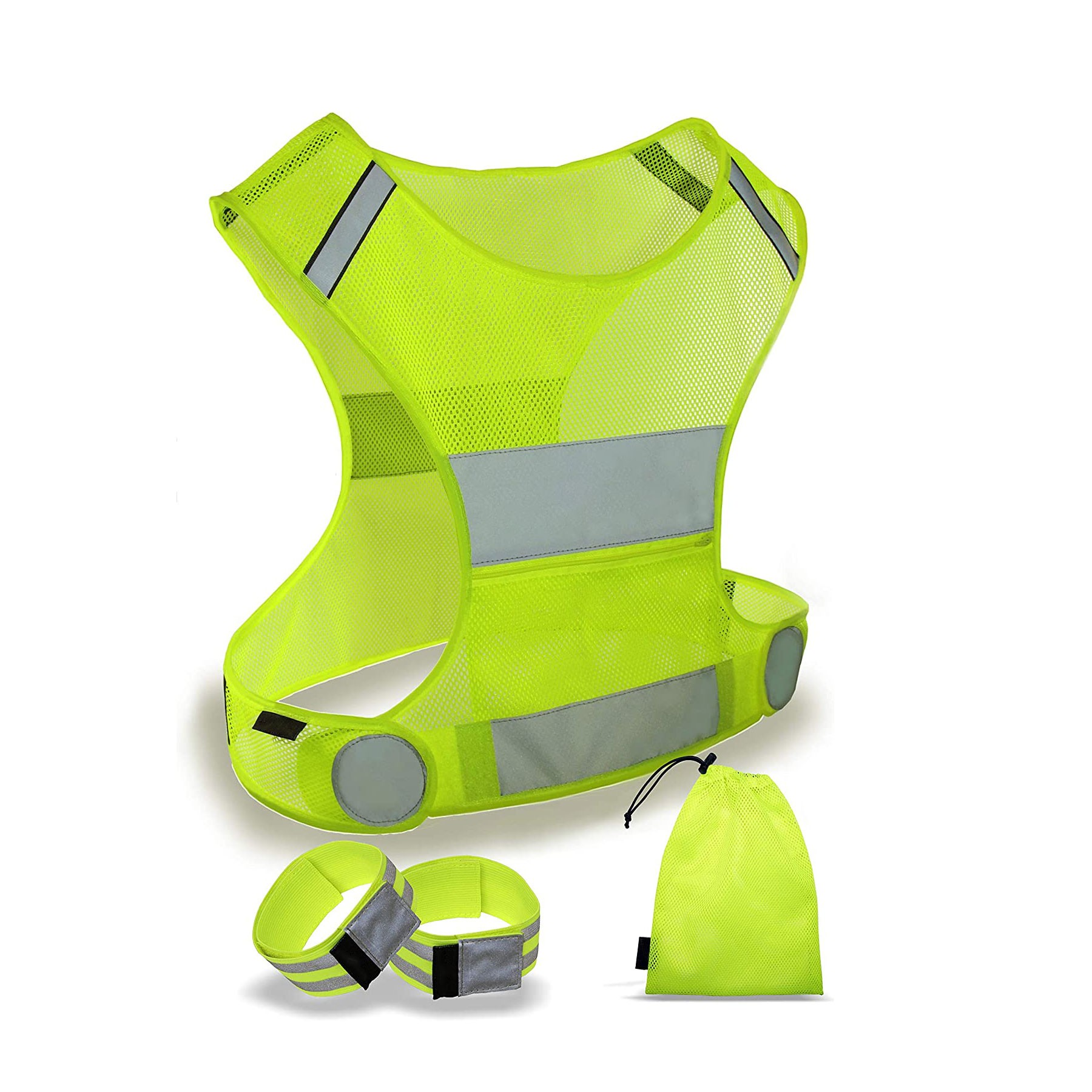 Reflective Vest Running Gear Lightweight Safety Arm Bands 3