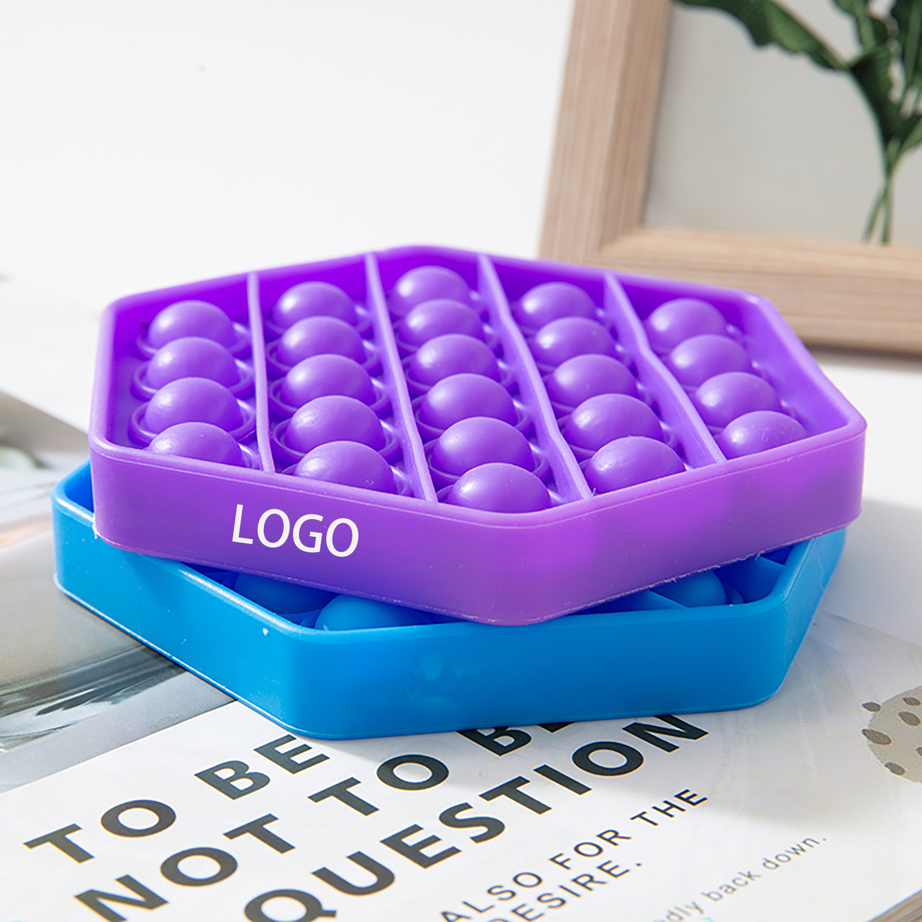 Hexagon Push Pop Fidget Toy Bubble Sensory for Anxiety & Stress Relief 3