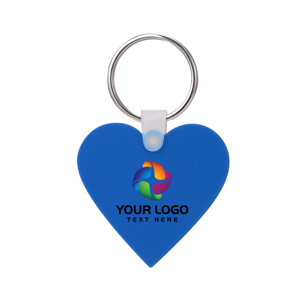 Custom Heart Shaped Silicone Key Tag 23