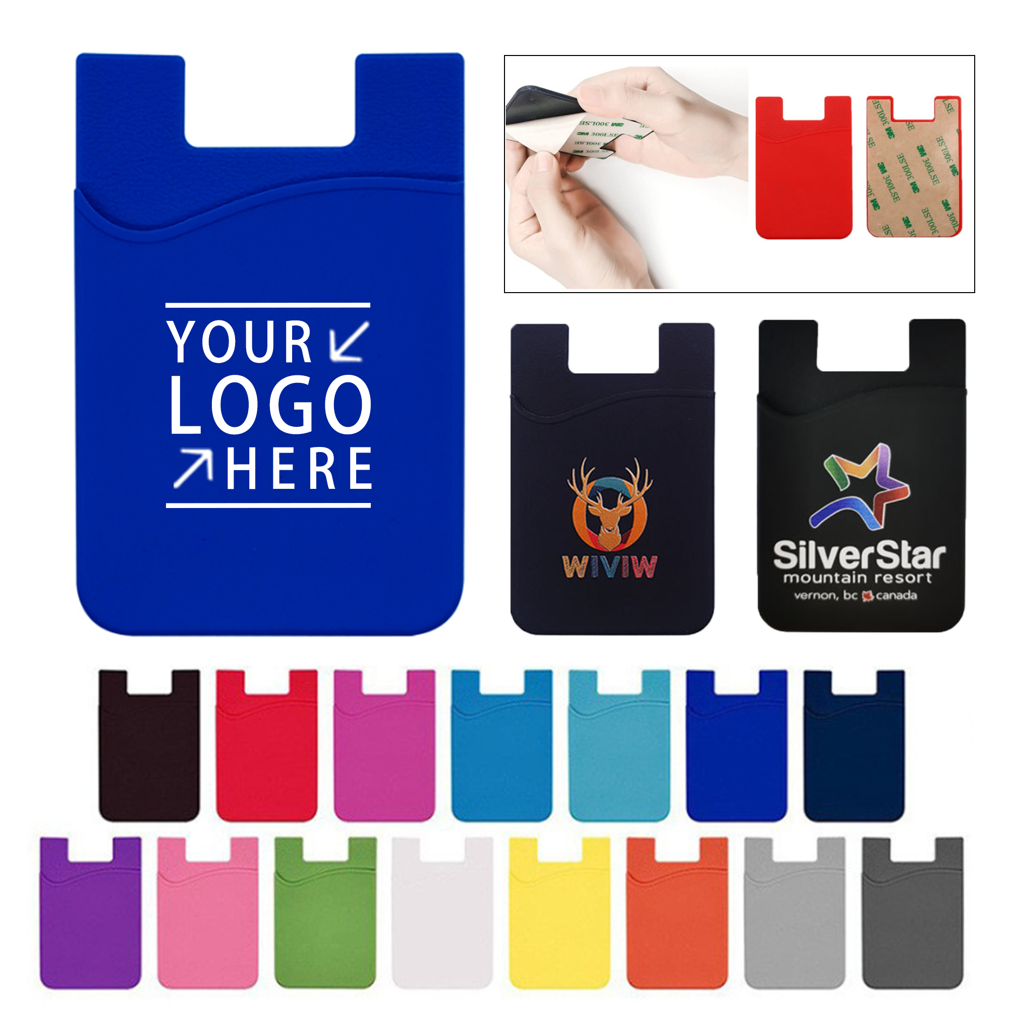 Silicone Phone Wallet With Pocket Holder 2
