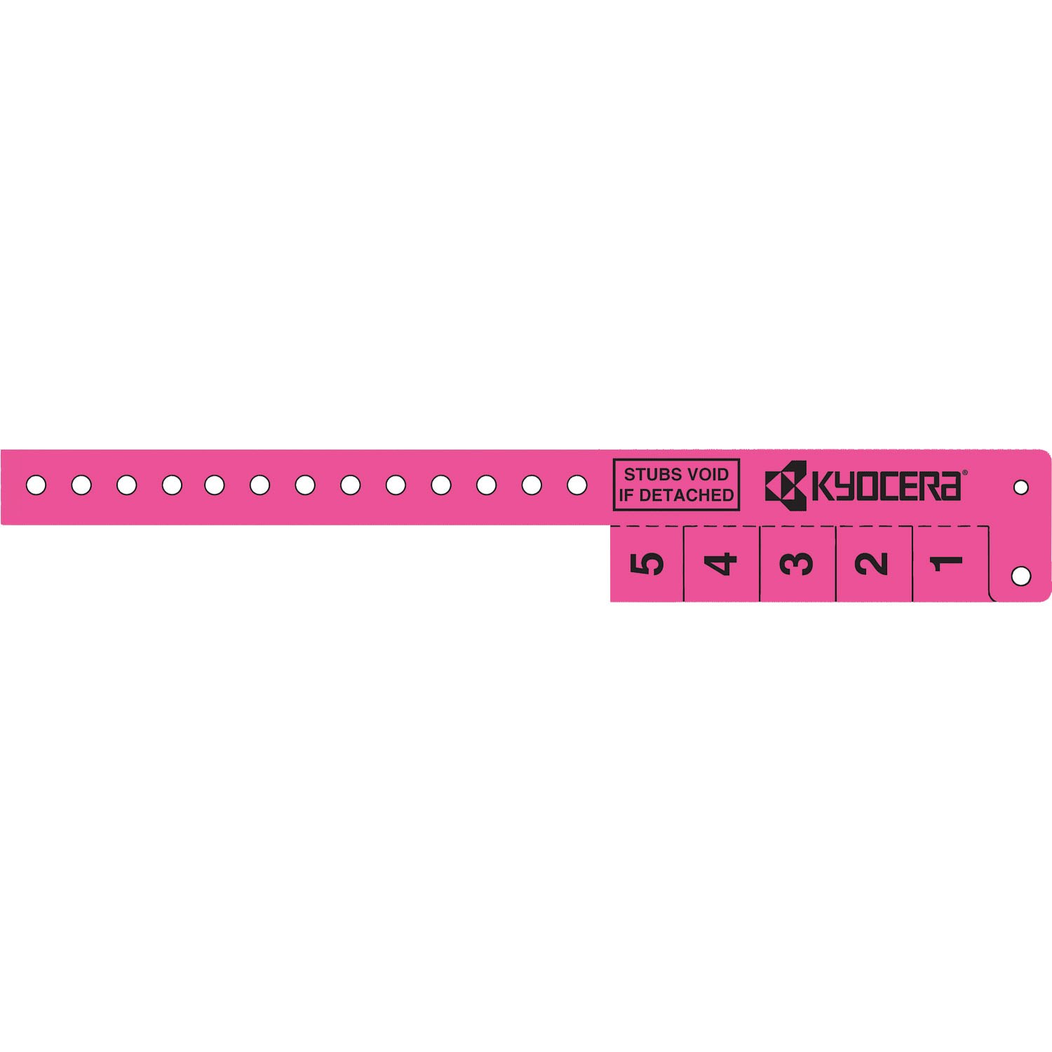 Multi-Tab Vinyl Wristband with 5 Tabs 3