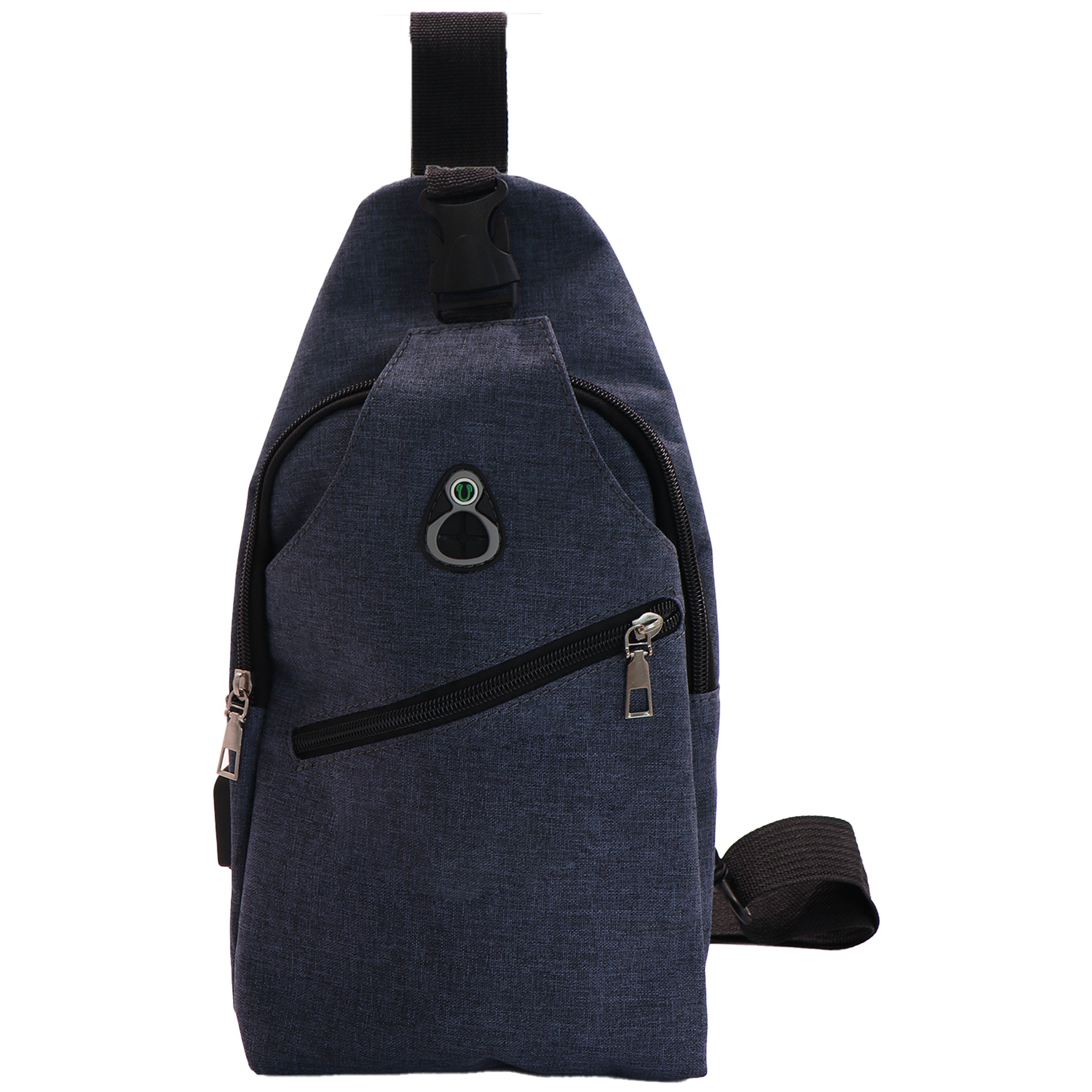 Canvas Outdoor Chest Bag With Charging Interface 3