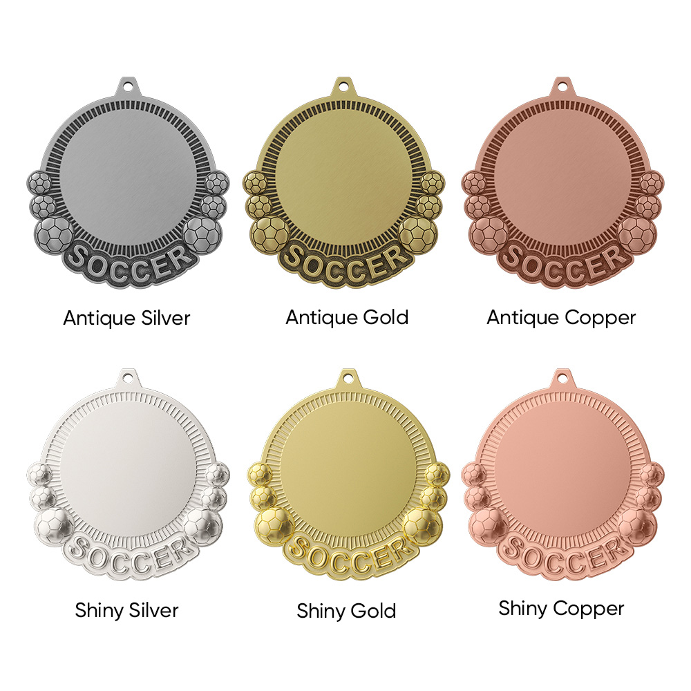 2" UV Printed Soccer Medals 23